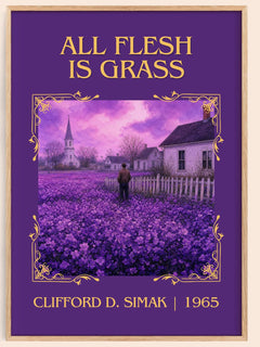 All Flesh Is Grass Classic Book Art Print by Clifford D. Simak – book poster