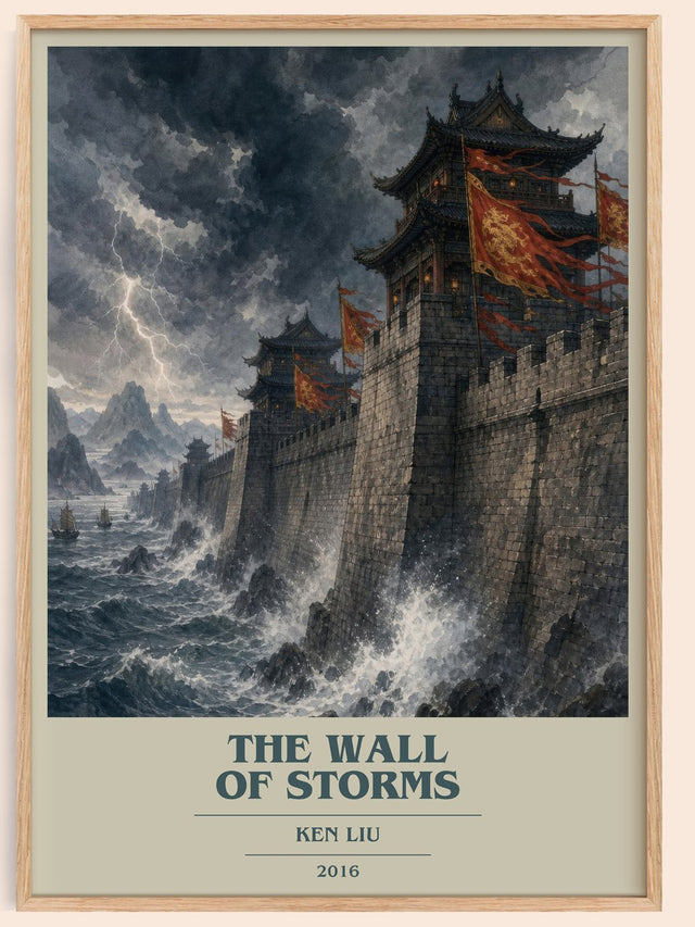 The Wall Of Storms Book Cover Poster by Ken Liu