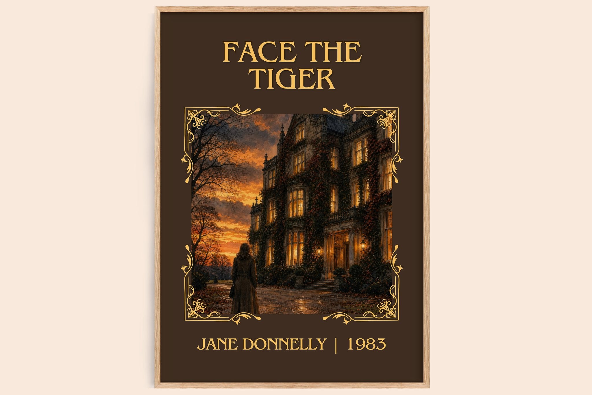 Face The Tiger Classic Book Art Print by Jane Donnelly