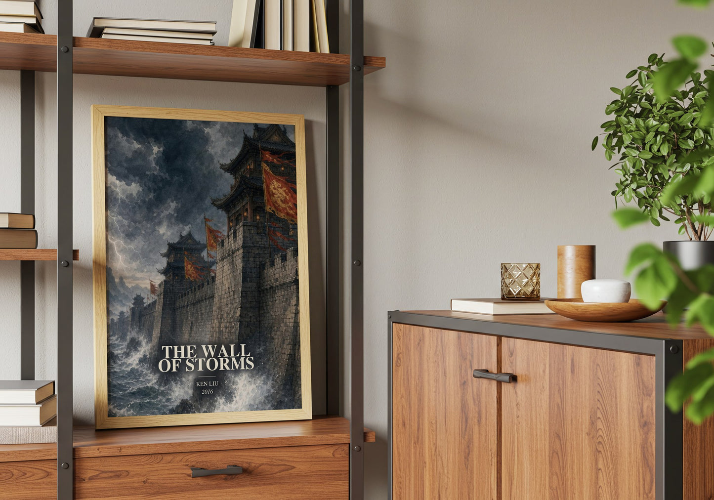 The Wall Of Storms book watercolour illustration paper finish options – matte satin gloss