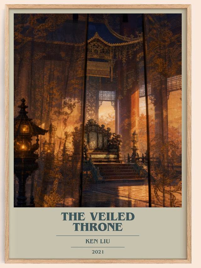 The Veiled Throne Book Cover Poster by Ken Liu