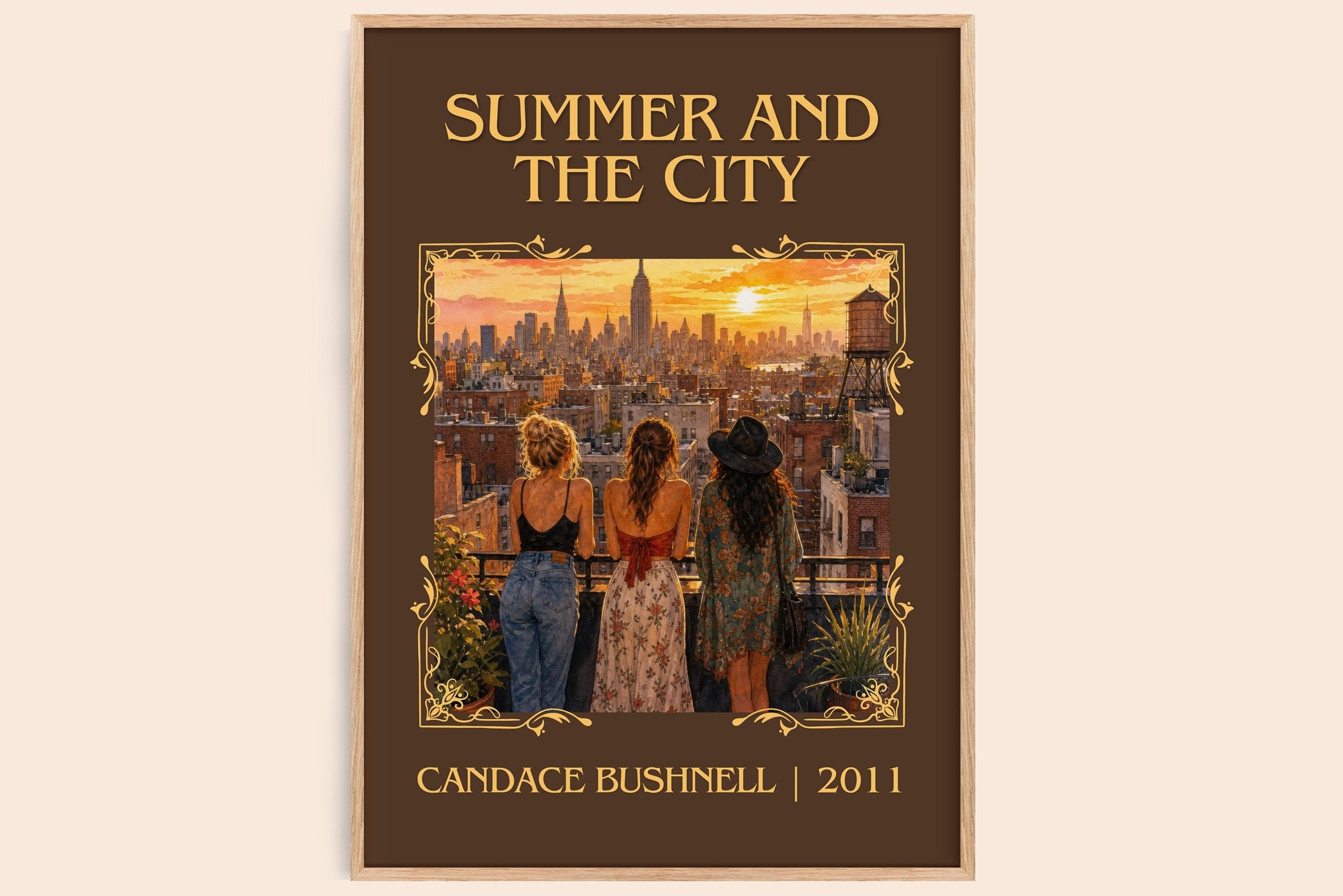 Summer and the city Classic Book Art Print by Candace Bushnell
