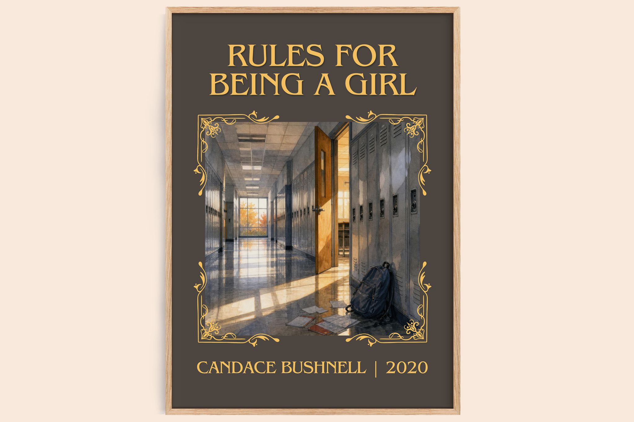 Rules for Being a Girl Classic Book Art Print by Candace Bushnell