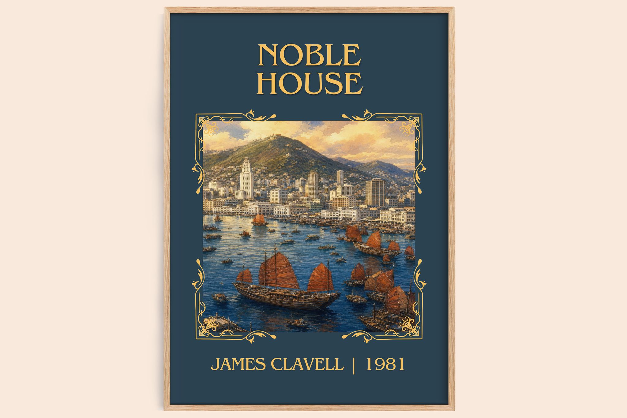 Noble House Classic Book Art Print by James Clavell