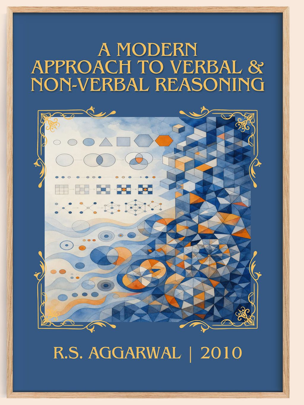 A Modern Approach to Verbal & Non-Verbal Reasoning Classic Book Art Print by R.S. Aggarwal – book poster