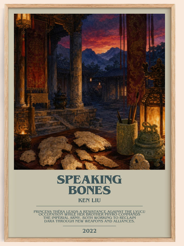 Speaking Bones Bookish Wall Art by Ken Liu