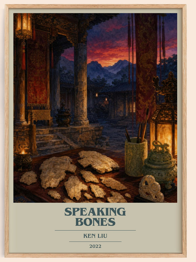 Speaking Bones Book Cover Poster by Ken Liu