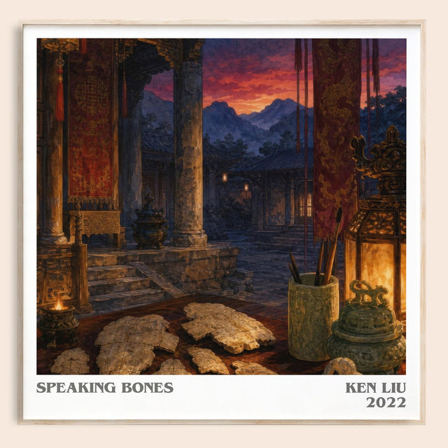 Speaking Bones Literary Art Print by Ken Liu