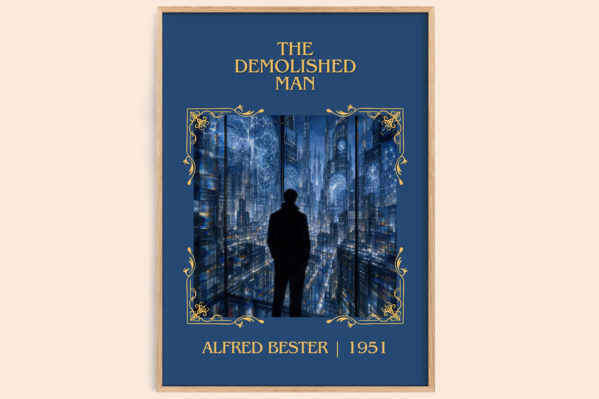 The Demolished Man Classic Book Art Print by Alfred Bester