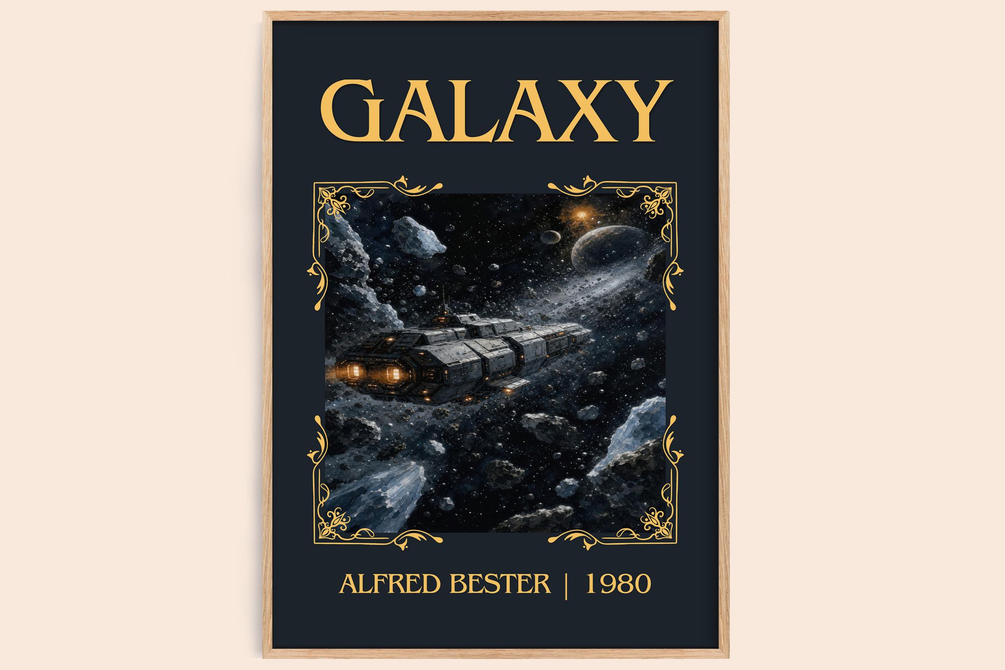 Galaxy Classic Book Art Print by Alfred Bester