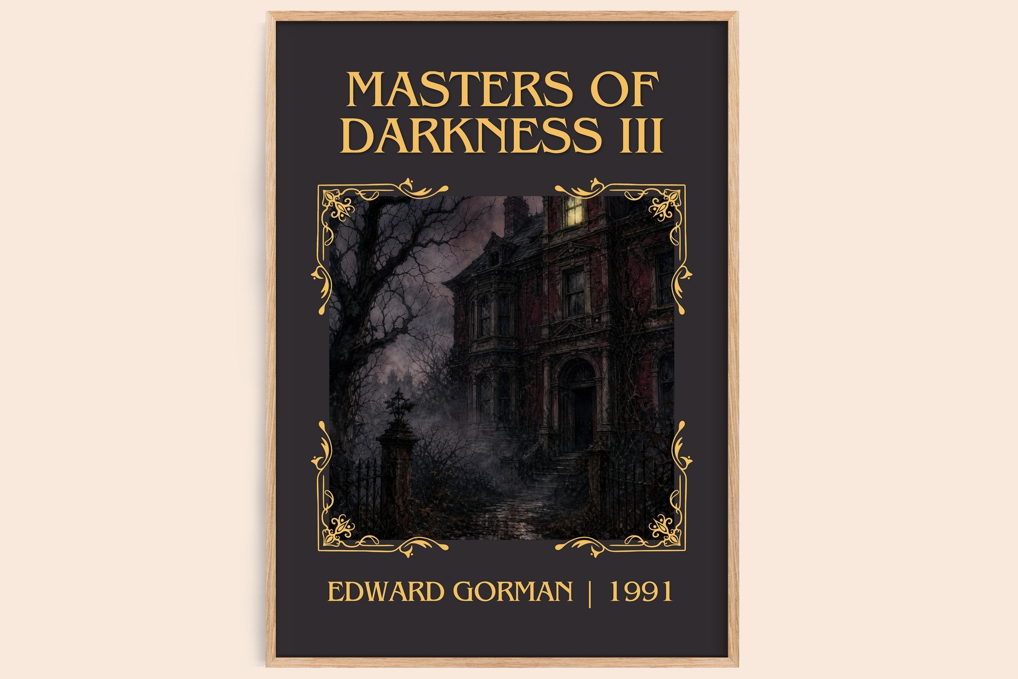 Masters of Darkness III Classic Book Art Print by Edward Gorman