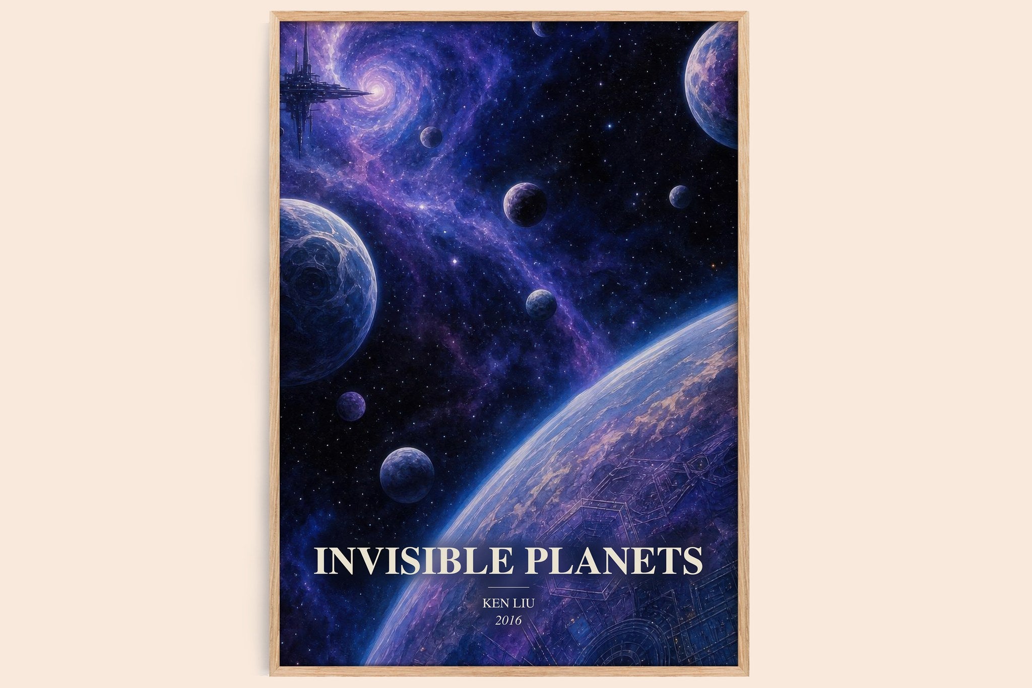 Invisible Planets Book Watercolour Illustration by K. Liu