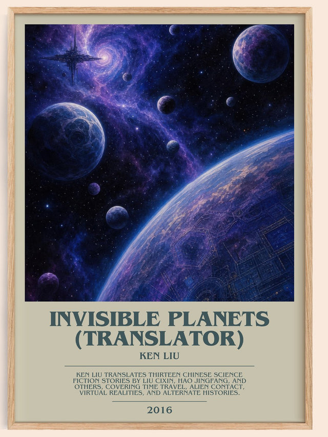 Invisible Planets (Translator) Bookish Wall Art by Ken Liu