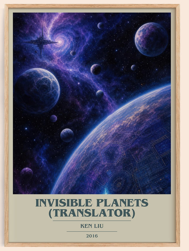 Invisible Planets (Translator) Book Cover Poster by Ken Liu