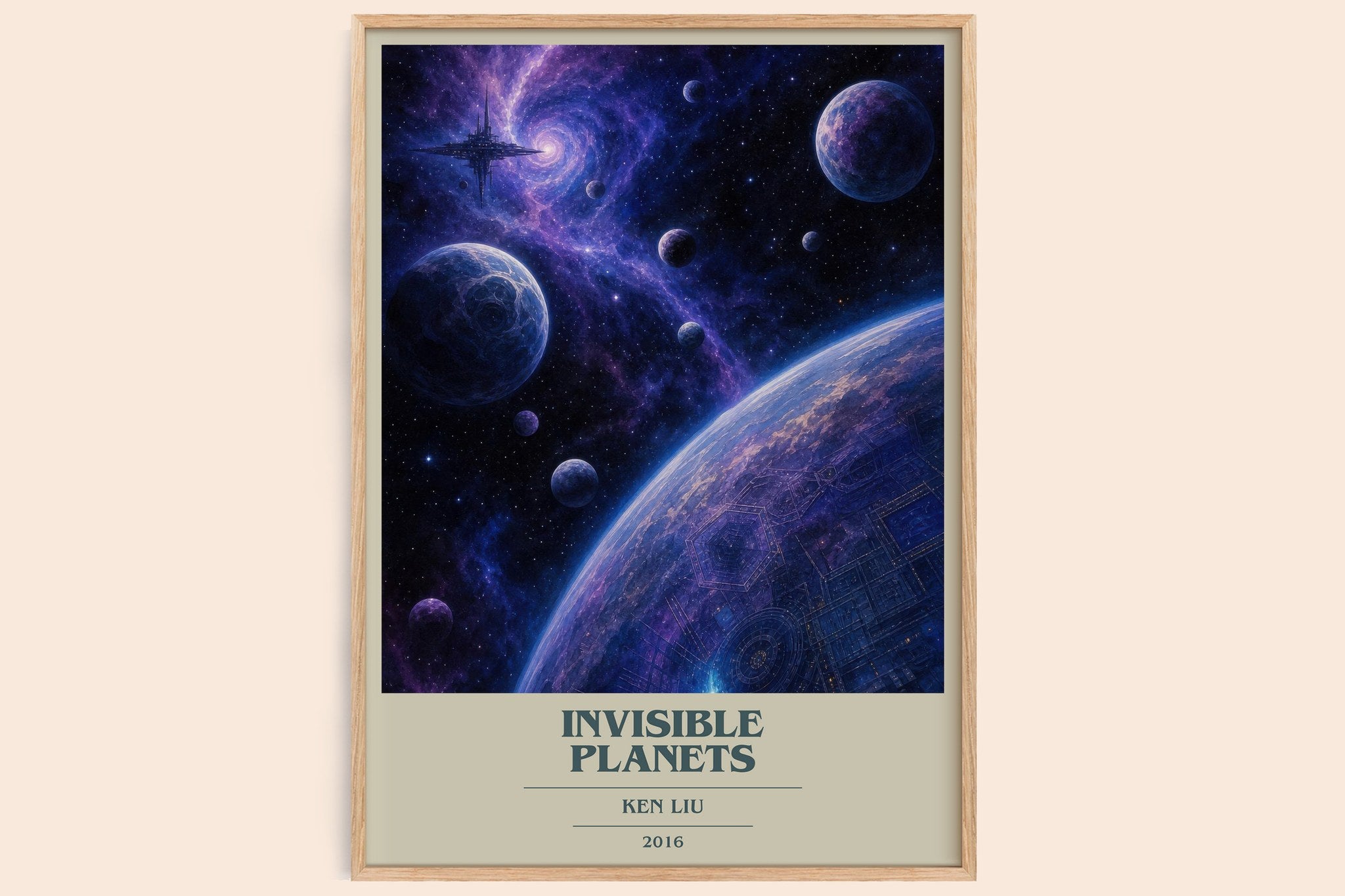 Invisible Planets Book Cover Poster by Ken Liu