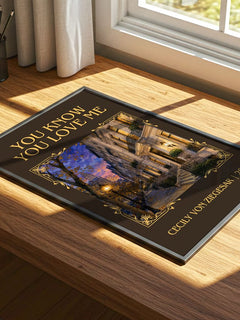 You Know You Love Me Classic Book Art Print by Cecily von Ziegesar – print on a sunlit desk