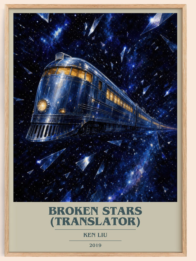 Broken Stars (Translator) Book Cover Poster by Ken Liu