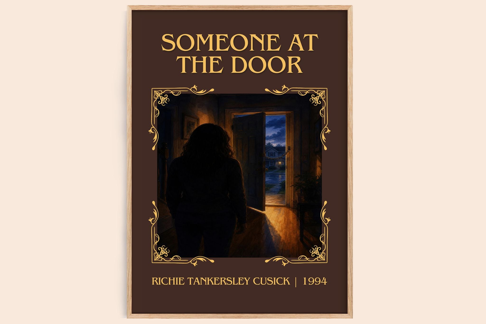 Someone at the door Classic Book Art Print by Richie Tankersley Cusick