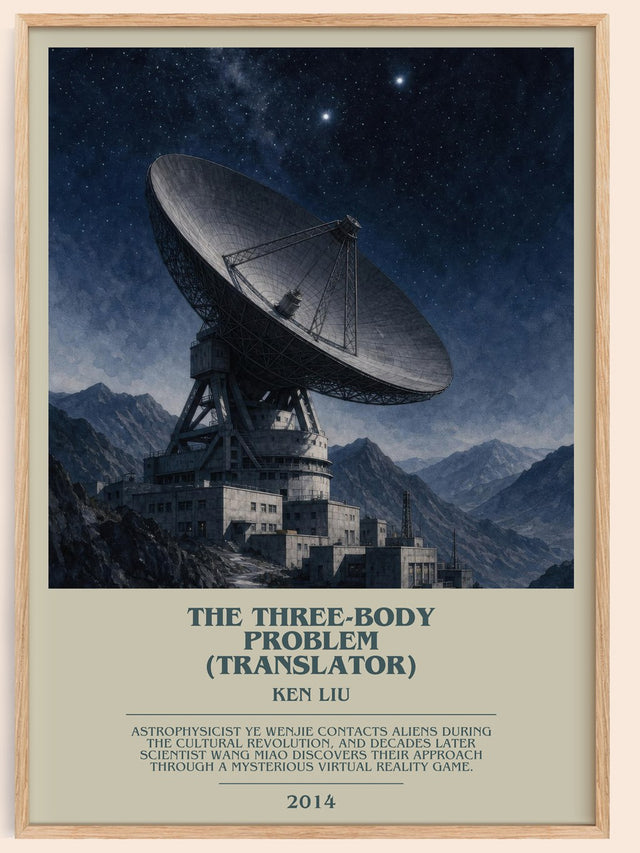 The Three-Body Problem (Translator) Bookish Wall Art by Ken Liu