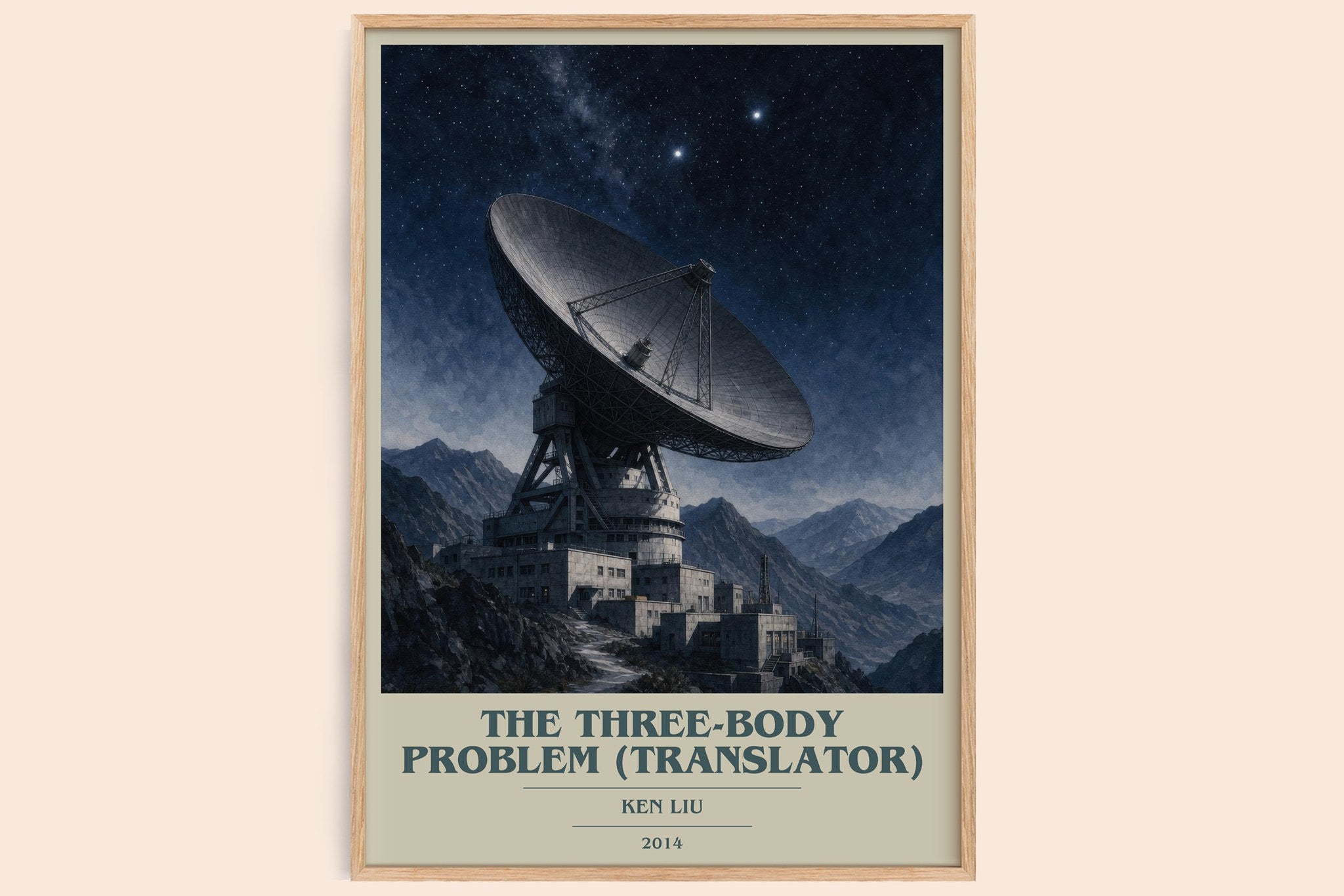 The Three-Body Problem (Translator) Book Cover Poster by Ken Liu