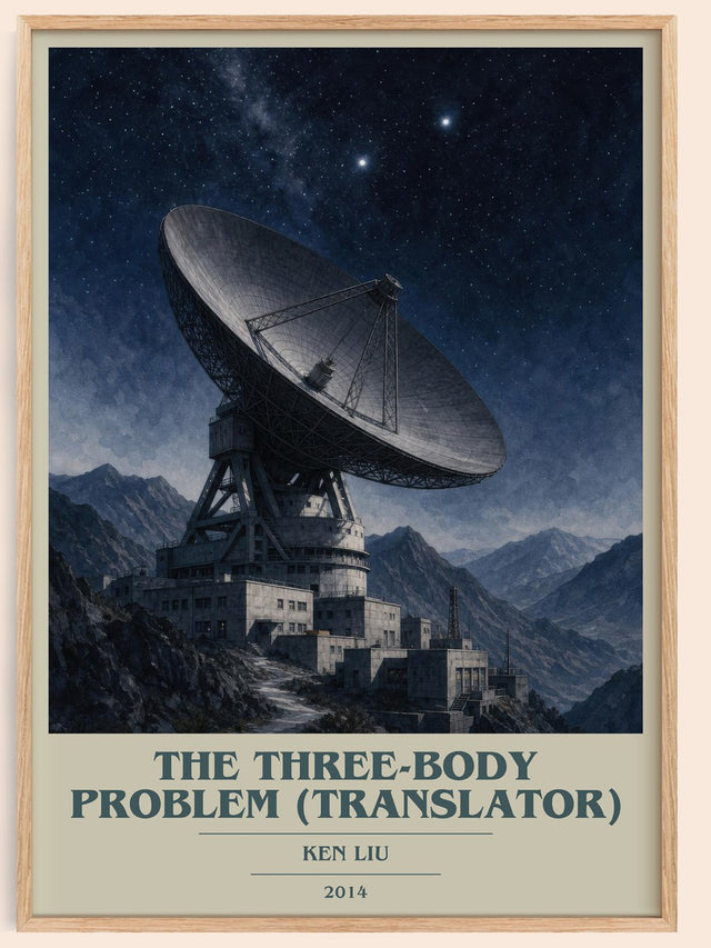 The Three-Body Problem (Translator) Book Cover Poster by Ken Liu