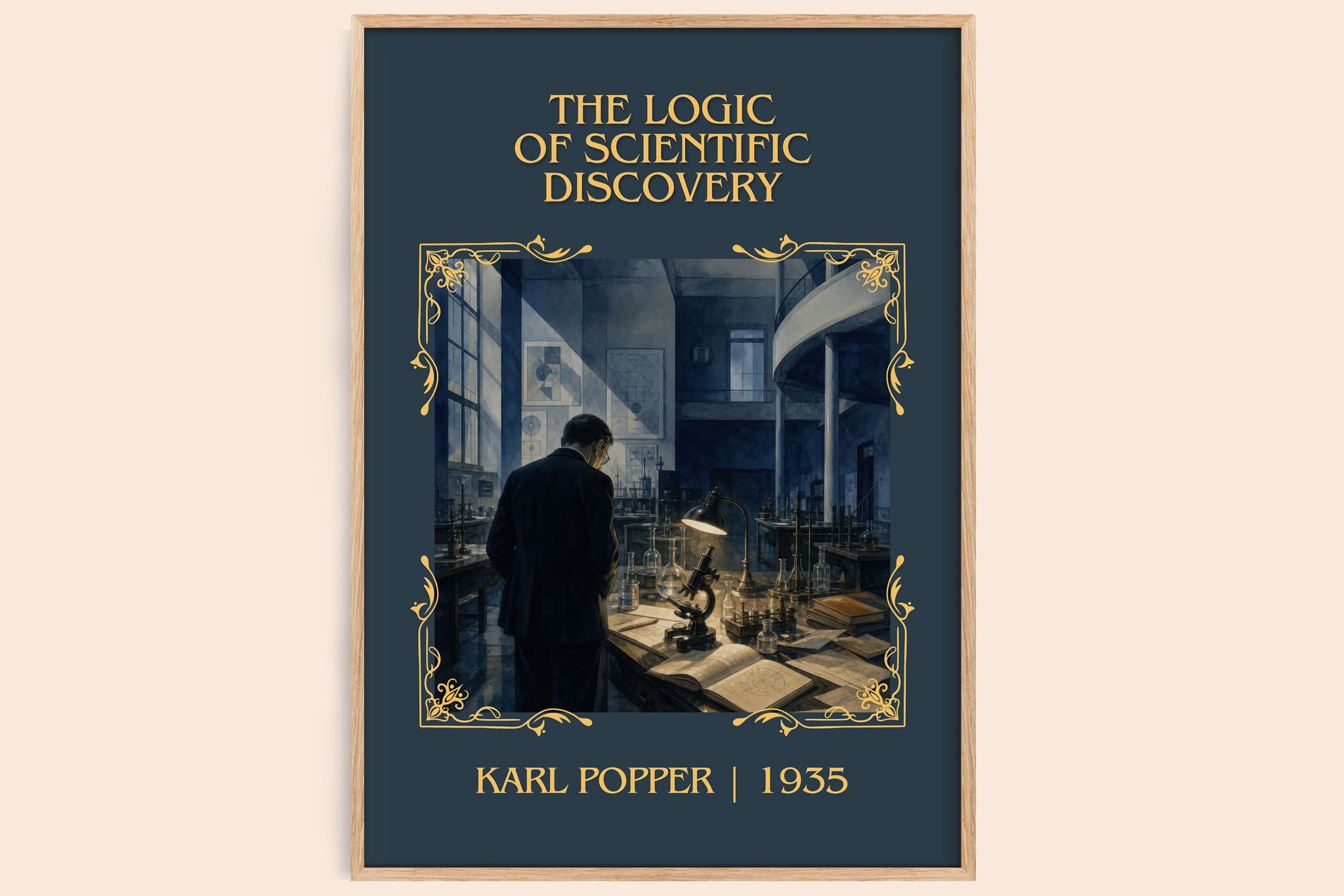 Logic of Scientific Discovery Classic Book Art Print by Karl Popper