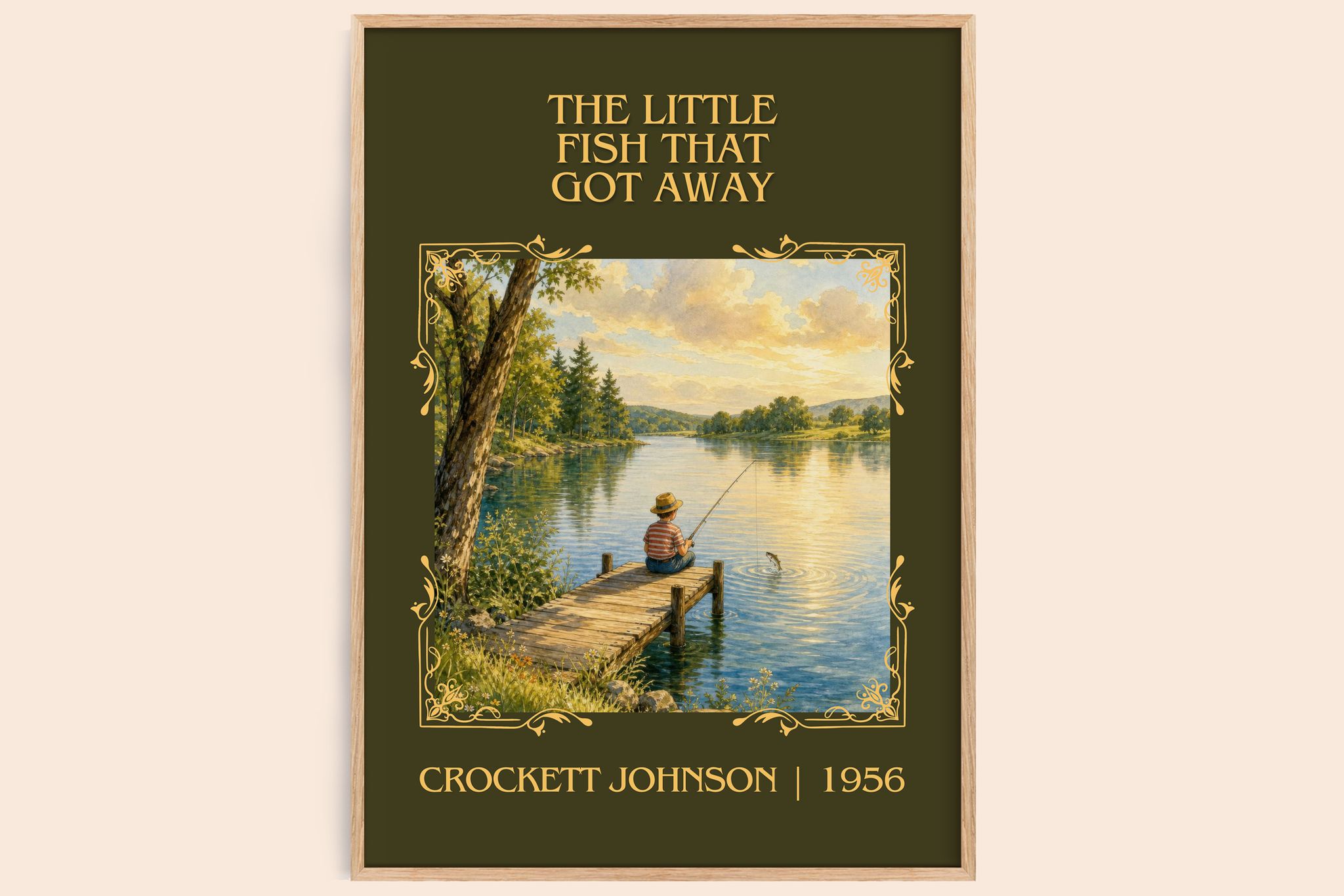 Little Fish That Got Away Classic Book Art Print by Crockett Johnson
