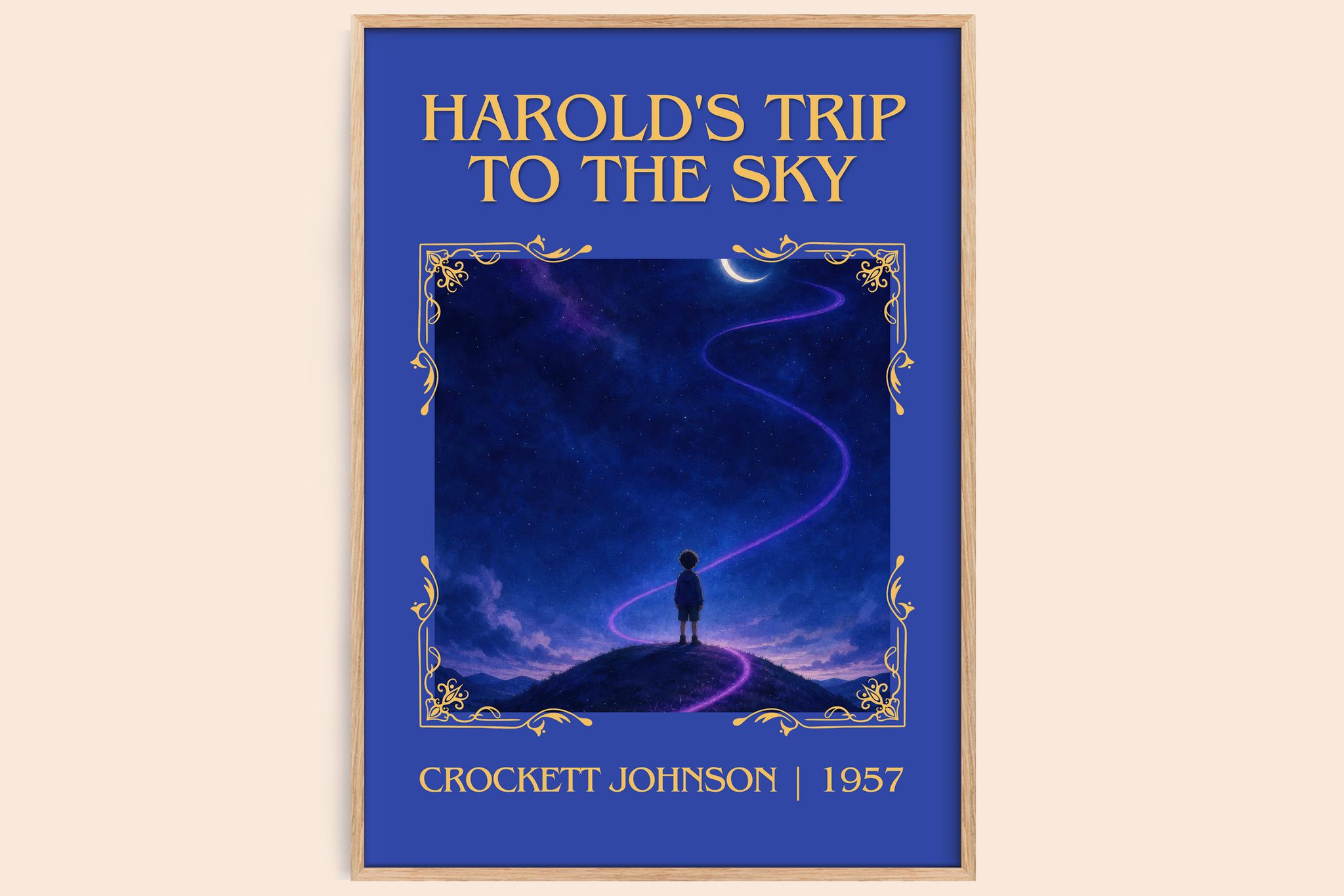 Harold's Trip to the Sky Classic Book Art Print by Crockett Johnson