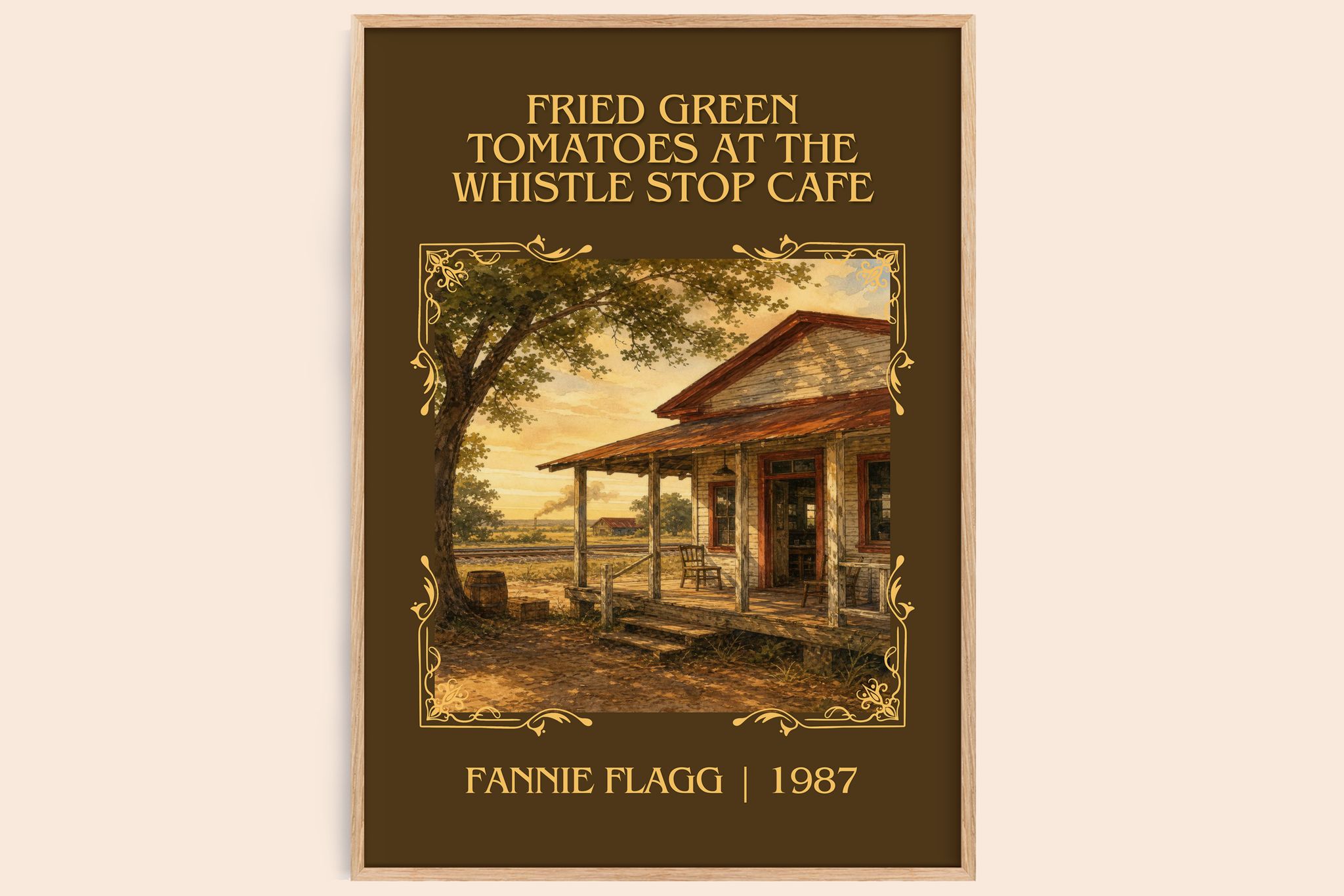 Fried Green Tomatoes at the Whistle Stop Cafe Classic Book Art Print by Fannie Flagg