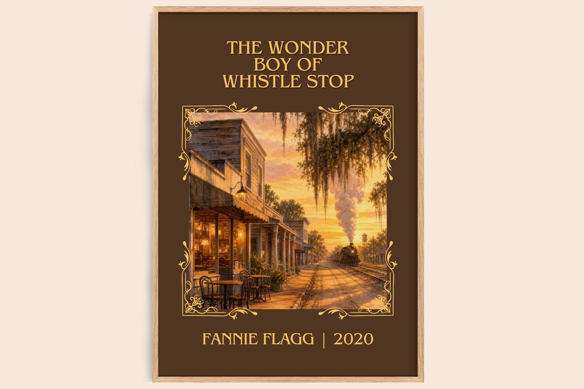 The Wonder Boy of Whistle Stop Classic Book Art Print by Fannie Flagg