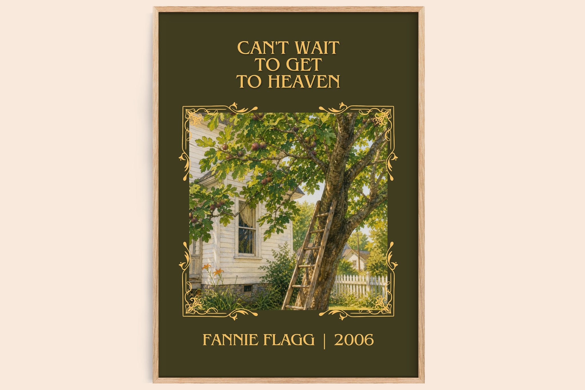 Can't Wait to Get to Heaven Classic Book Art Print by Fannie Flagg