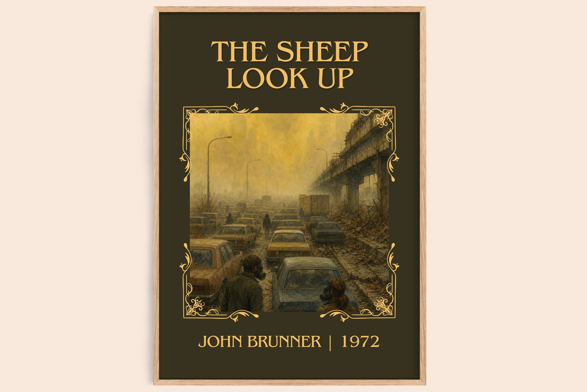 The Sheep Look Up Classic Book Art Print by John Brunner