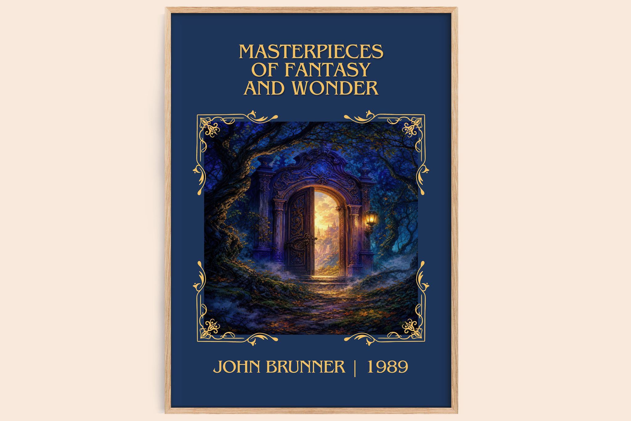 Masterpieces of Fantasy and Wonder Classic Book Art Print by John Brunner