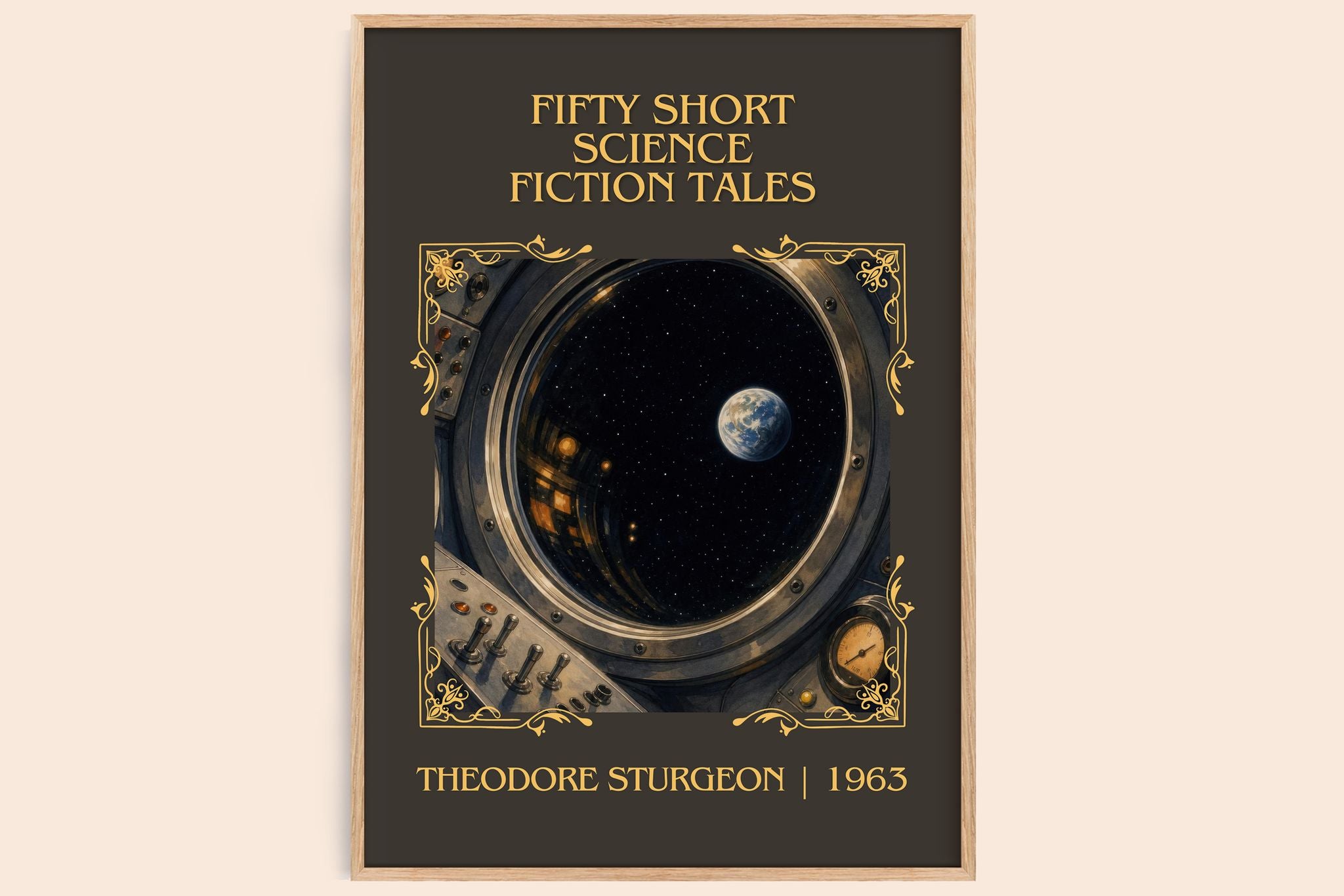 Fifty short science fiction tales Classic Book Art Print by Theodore Sturgeon