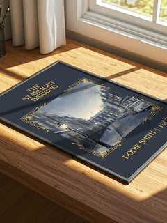 The starlight barking Classic Book Art Print by Dodie Smith – print on a sunlit desk