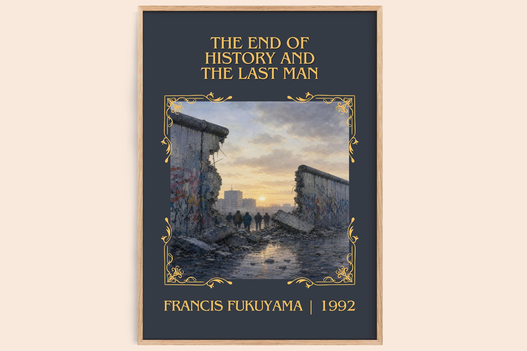 End of History and the Last Man Classic Book Art Print by F. Fukuyama