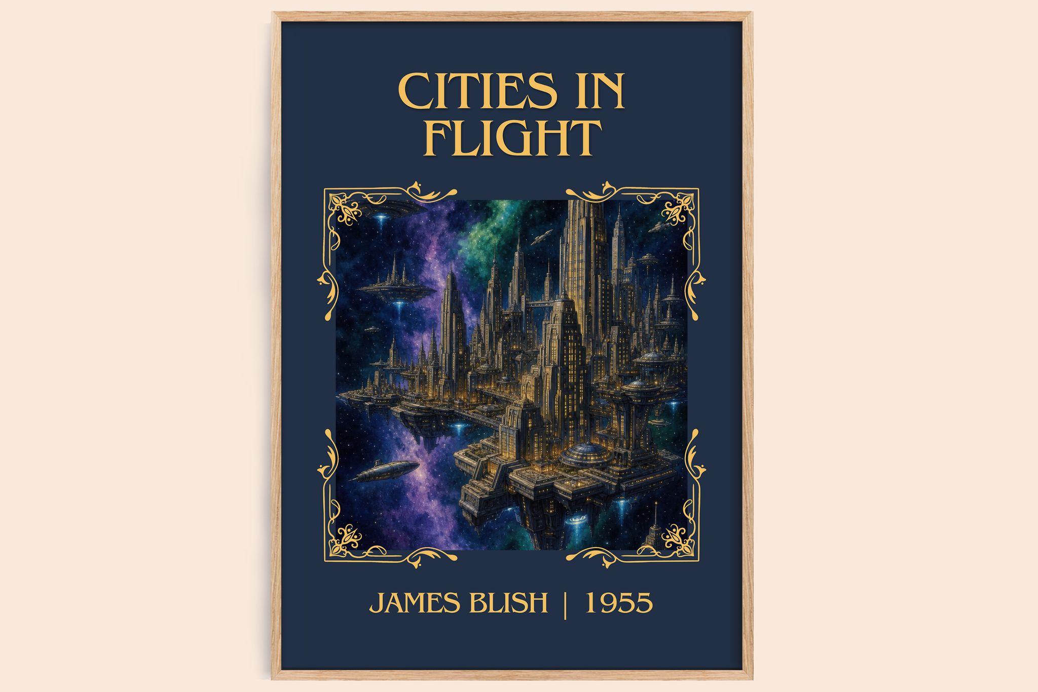 Cities in Flight Classic Book Art Print by James Blish