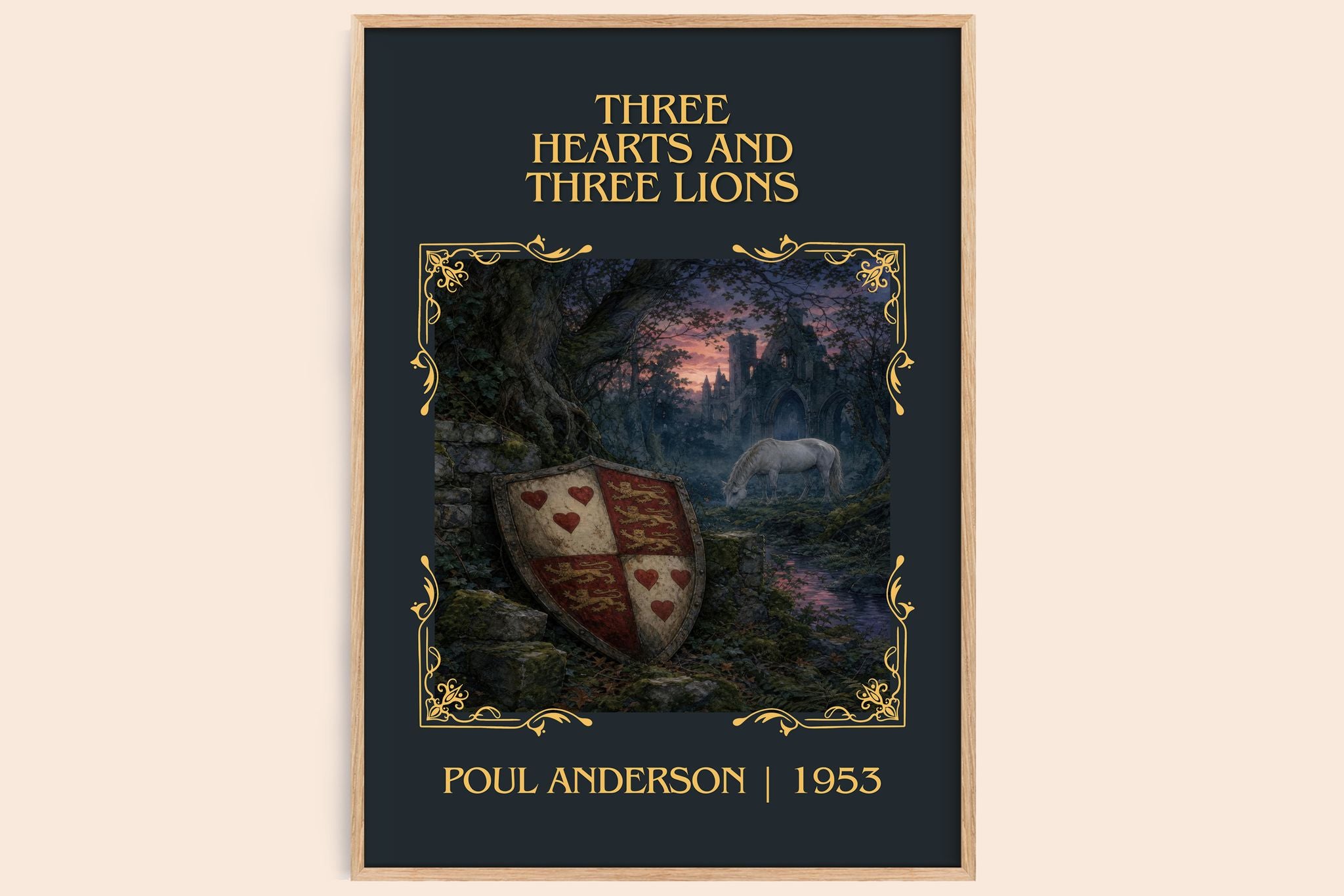 Three Hearts and Three Lions Classic Book Art Print by Poul Anderson