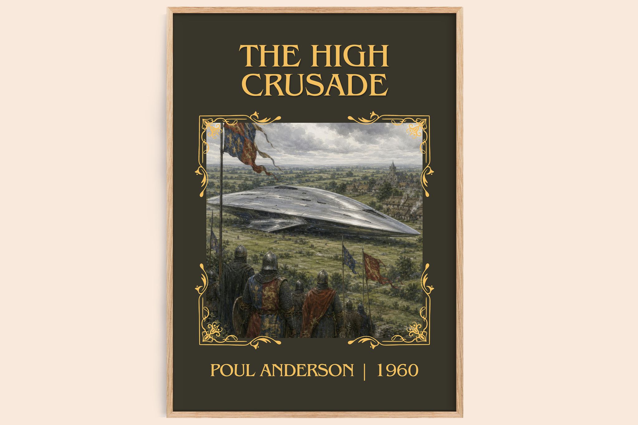 The High Crusade Classic Book Art Print by Poul Anderson