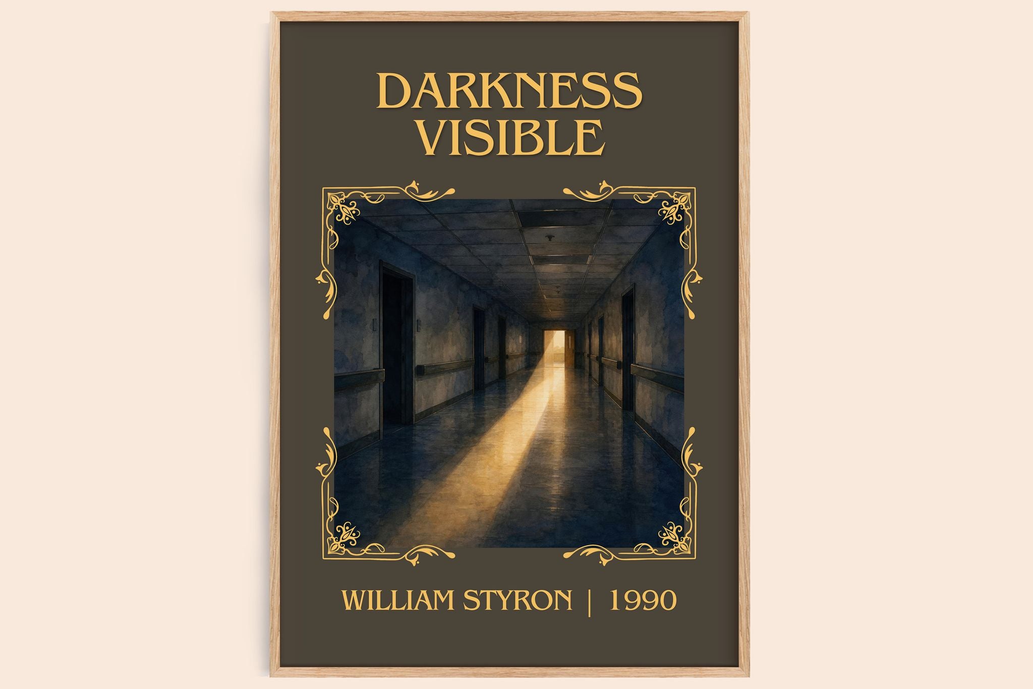 Darkness Visible Classic Book Art Print by William Styron