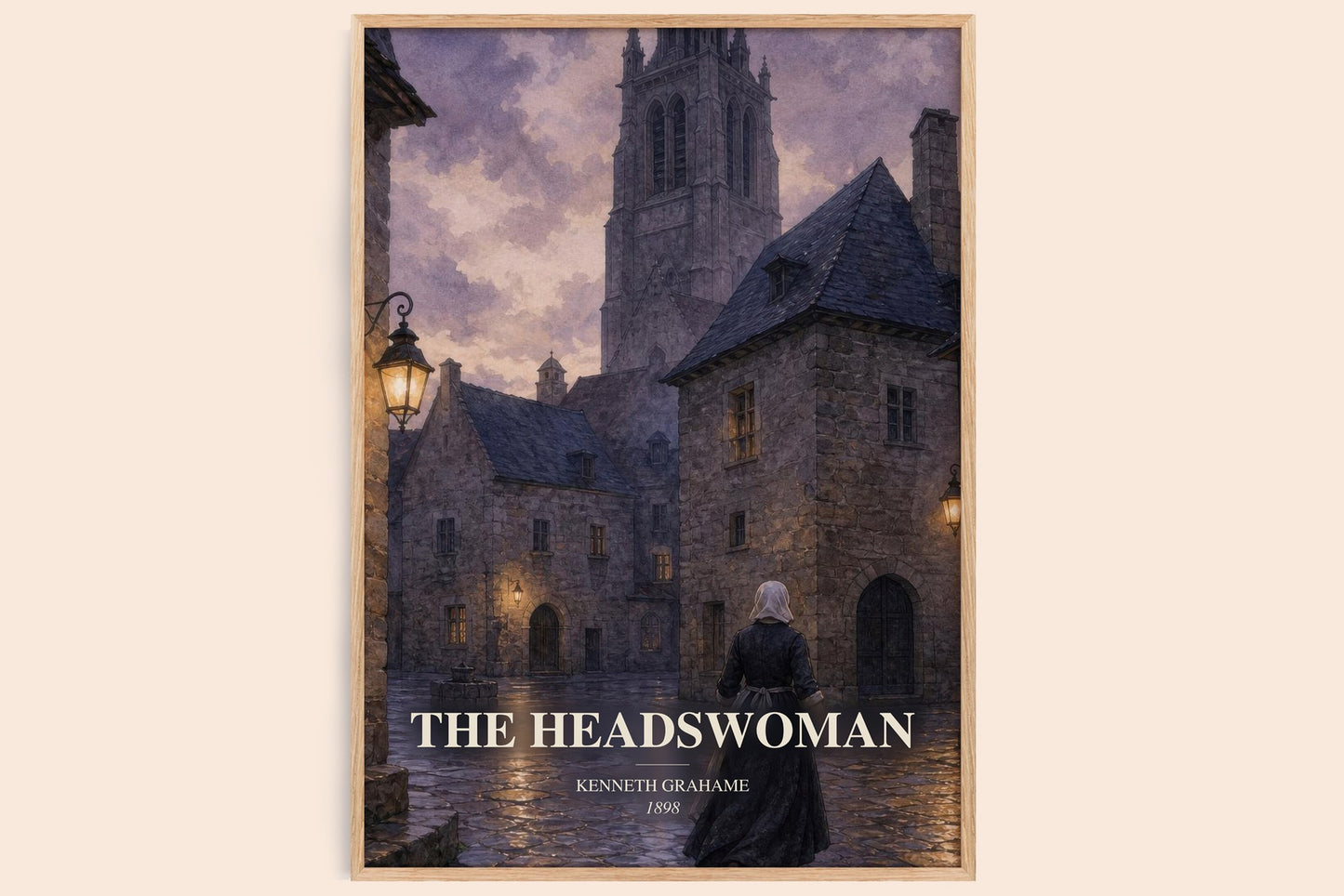 The Headswoman watercolour book poster by Kenneth Grahame – framed literary art print