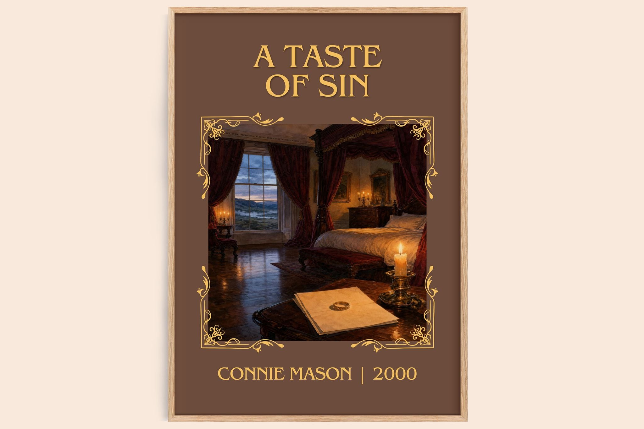 A Taste of Sin Classic Book Art Print by Connie Mason