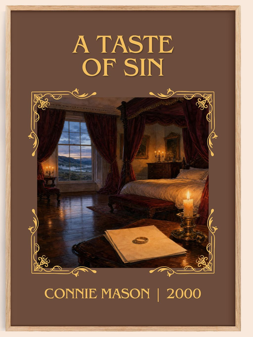 A Taste of Sin Classic Book Art Print by Connie Mason – book poster
