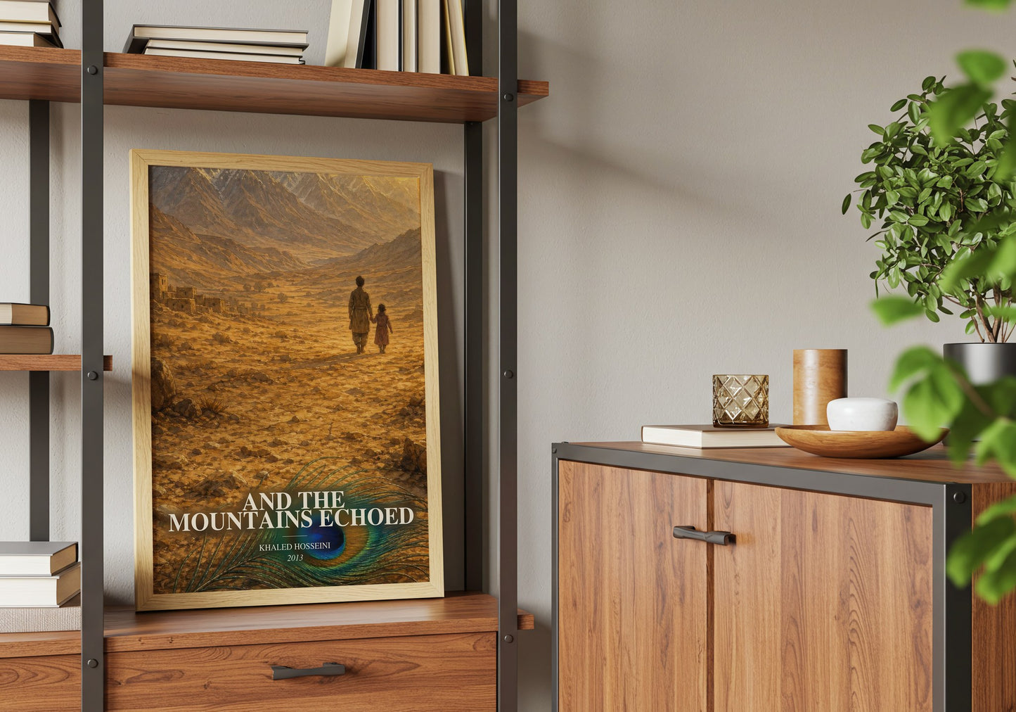 And The Mountains Echoed book watercolour illustration paper finish options – matte satin gloss
