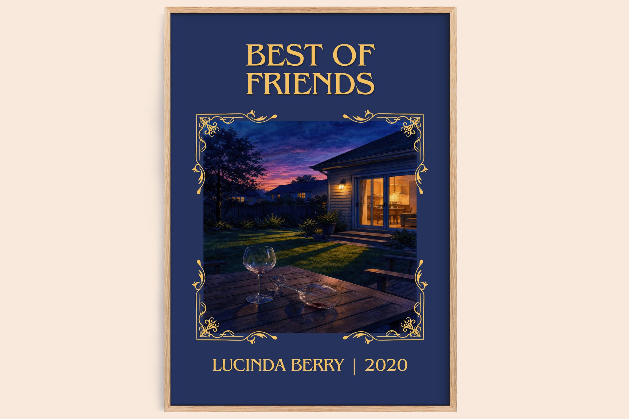Best of Friends Classic Book Art Print by Lucinda Berry