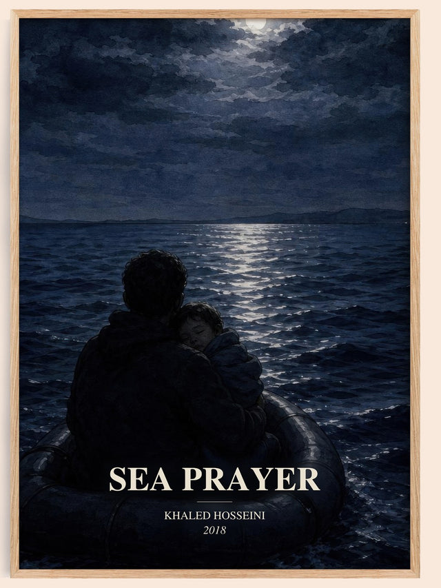 Sea Prayer Book Watercolour Illustration by Khaled Hosseini