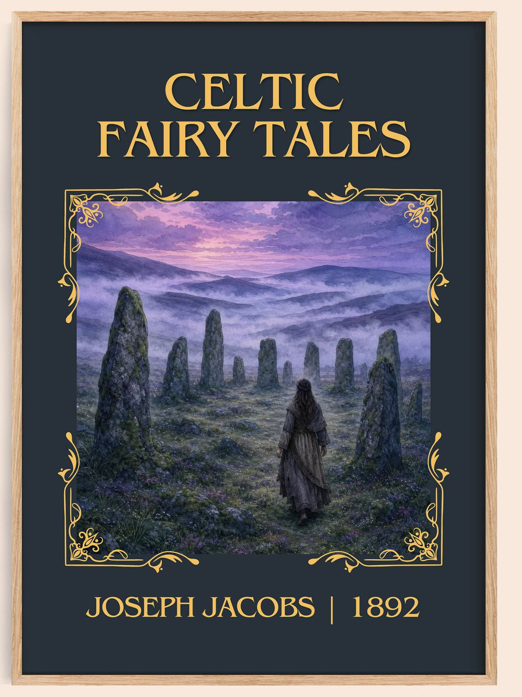 Celtic Fairy Tales Classic Book Art Print by Joseph Jacobs – book poster