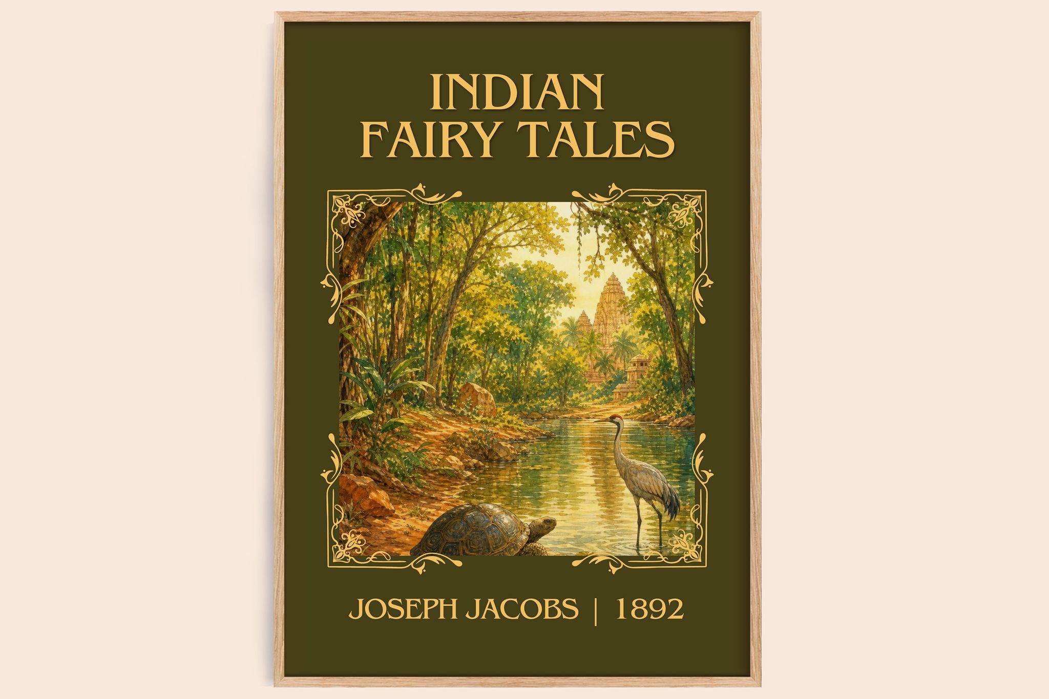 Indian Fairy Tales Classic Book Art Print by Joseph Jacobs