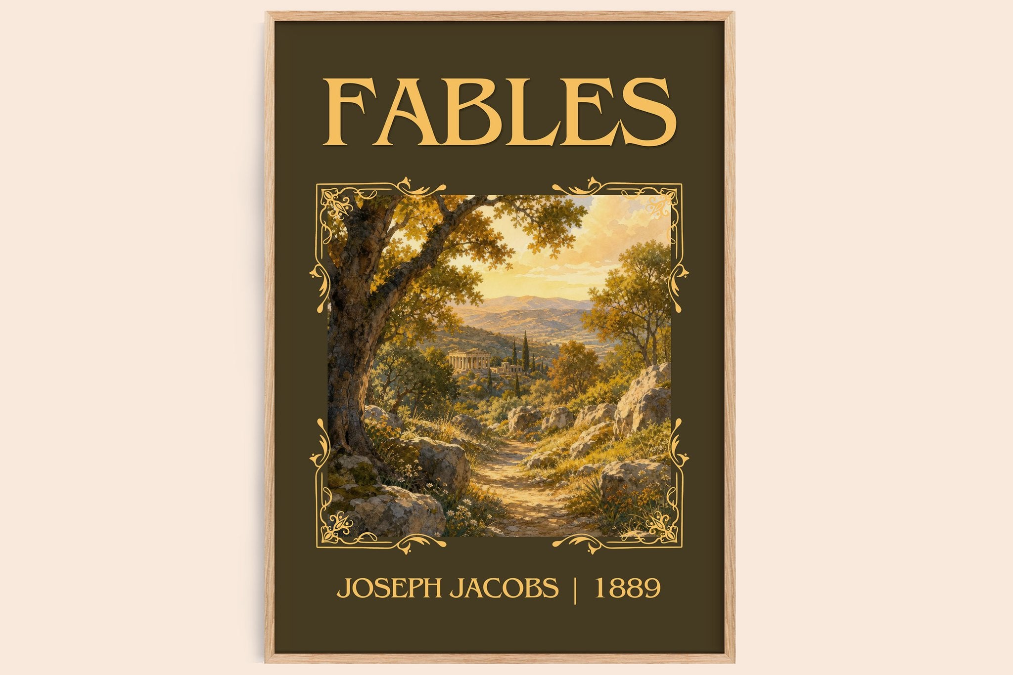 Fables Classic Book Art Print by Joseph Jacobs