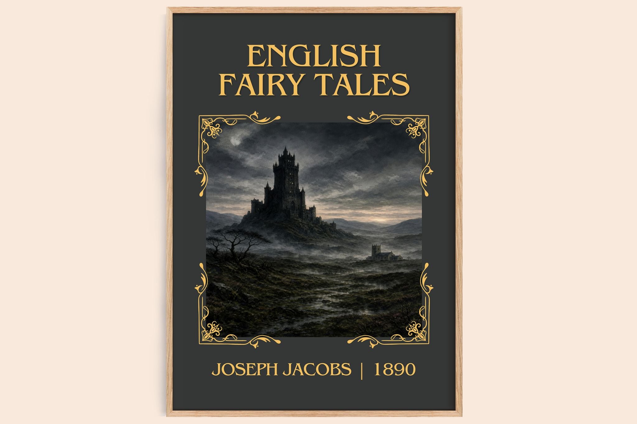 English Fairy Tales Classic Book Art Print by Joseph Jacobs